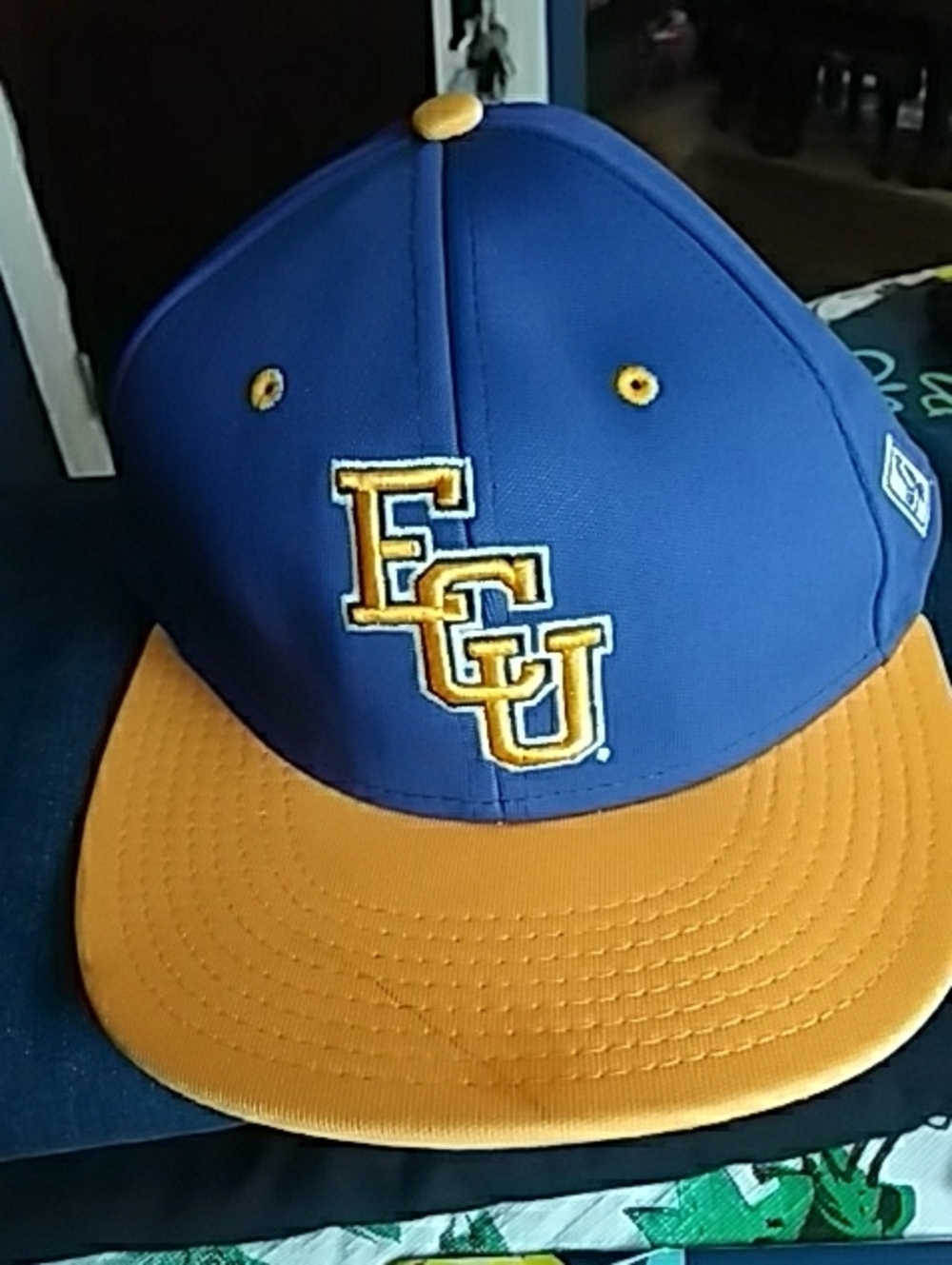 ECU East Carolina Pirates The Game Blue and Gold EGU Logo Baseball Hat